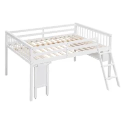 Loft Bed With Removable Desk And Cabinet - ModernLuxe -Children Household Series GUEST 847b5214 16af 4e22 a38a 9f29e8b282d3