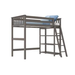 Max & Lily Twin-Size High Loft Bed With Bookcase -Children Household Series GUEST 881ea3b5 35bc 4d8f bae4 d274207b8945
