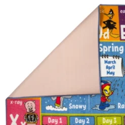 KC CUBS | Looney Tunes Boy & Girl Kids ABC Alphabet, Seasons, Months & Days Educational Learning & Play Nursery Classroom Rug Carpet -Children Household Series GUEST 89134b40 fe18 4ff5 a7f6 79b941d5d715