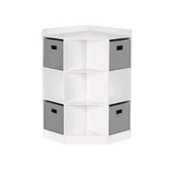 5pc Kids' Corner Cabinet Set With 4 Bins Set - RiverRidge Home -Children Household Series GUEST 8913df46 0464 4c09 aedd e9ef3470ced6