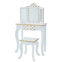 Fashion Polka Dot Gisele Play Vanity Set - Teamson Kids -Children Household Series GUEST 89455434 746e 4631 92f4 bd7421a79871