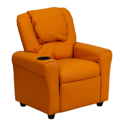 Emma And Oliver Contemporary Kids Recliner With Cup Holder And Headrest 18 Emma And Oliver Contemporary Kids Recliner With Cup Holder And Headrest - Image 18