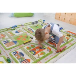 52.5"x71" Traffic Green 3D Play Rug - IVI 22 52.5"x71" Traffic Green 3D Play Rug - IVI -Children Household Series GUEST 8a07ddfd f7f9 45eb be47 2abe9e800a42