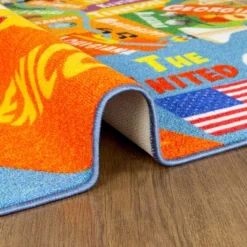 KC CUBS Boy & Girl Kids USA United States Map Educational Learning & Fun Game Play Area Non Slip Nursery Bedroom Classroom Rug Carpet -Children Household Series GUEST 8abe786a c886 4fbc 91f0 576216b6692a