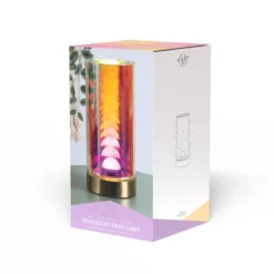 Teen Iridescent Cylinder LED Novelty Table Lamp - West & Arrow -Children Household Series GUEST 8b1945d5 d718 430f ac81 7284267df2a2