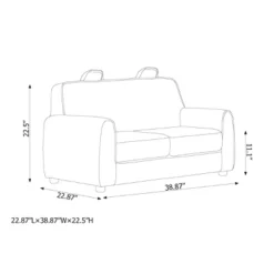 Upholstered Kids' Sofa Gray - Pillowfort™ -Children Household Series GUEST 8bd0e36e 147c 4c1d bcfb 73703a97ebdd