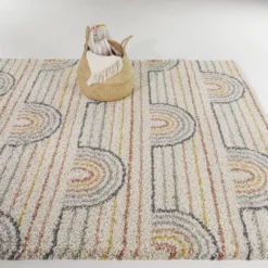 Hailey Rainbow Striped Kids' Rug - Balta Rugs