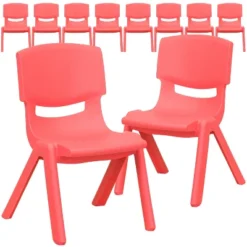 Emma And Oliver 10 Pack Plastic Stackable School Chair With 10.5" Seat Height 27 Emma And Oliver 10 Pack Plastic Stackable School Chair With 10.5" Seat Height -Children Household Series GUEST 8d0c4532 ede0 43bc a65c bd940a395229