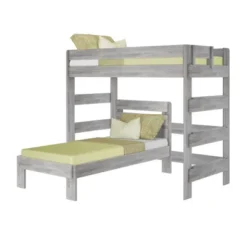 Max & Lily Farmhouse Twin Over Twin L-Shaped Bunk Bed -Children Household Series GUEST 8e337604 ad17 4ae6 9726 d39ddbc09fd8