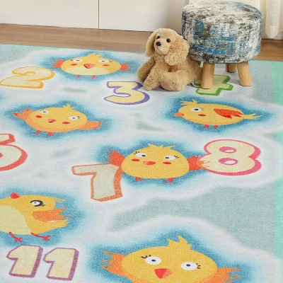 Playtime Numbers Vibrant Kids Indoor Area Rug By Blue Nile Mills 6 Playtime Numbers Vibrant Kids Indoor Area Rug By Blue Nile Mills - Image 6