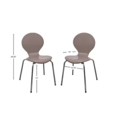 Set Of 2 Kids' Bentwood Chairs With Chrome Legs - Gift Mark 8 Set Of 2 Kids' Bentwood Chairs With Chrome Legs - Gift Mark -Children Household Series GUEST 8ec6bb5d f6b0 4a9e 8aa2 068e25d71fac