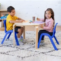 ECR4Kids SitRight Plastic Children’s Chair, Indoors And Outdoors, 11in Seat Height, 4-Pack -Children Household Series GUEST 92d736bf 8015 4fe3 b6d7 5c7e1e278d46