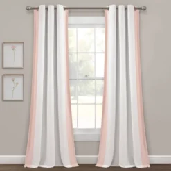 40"x84" Kids' Block Border 100% Lined Grommet Blackout Single Window Curtain Panel - Lush Décor -Children Household Series GUEST 94af23bb 1423 4920 89ef 0eef571dd944