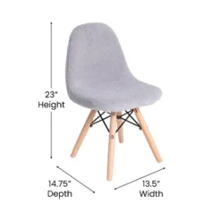 Flash Furniture Zula Kid's Set Of 2 Modern Padded Armless Faux Shearling Accent Chairs With Beechwood Legs -Children Household Series GUEST 95951fea 39e4 44e3 af5d 8b0a6f8ee0db 1