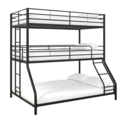 Twin/Twin/Full Zeke Triple Metal Bunk Bed - Room & Joy 21 Twin/Twin/Full Zeke Triple Metal Bunk Bed - Room & Joy -Children Household Series GUEST 95ab7907 28ba 4150 a7e7 6d39d1269844