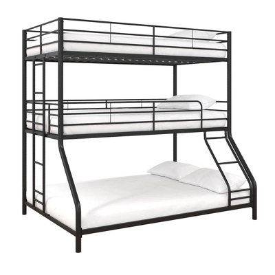 Twin/Twin/Full Zeke Triple Metal Bunk Bed - Room & Joy 10 Twin/Twin/Full Zeke Triple Metal Bunk Bed - Room & Joy - Image 10