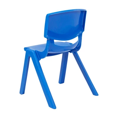 ECR4Kids Plastic School Stack Chair For Indoors And Outdoors, 12in Seat Height, 4-Pack 8 ECR4Kids Plastic School Stack Chair For Indoors And Outdoors, 12in Seat Height, 4-Pack - Image 8