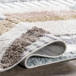 NuLOOM Steffi Striped Waves Kids Tasseled Area Rug -Children Household Series GUEST 95db709a fc5c 4b48 993a 70aa49cda1c2