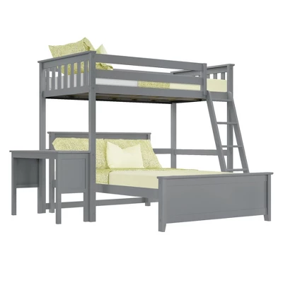 Max & Lily L-Shaped Twin Over Full Bunk Bed With Desk 6 Max & Lily L-Shaped Twin Over Full Bunk Bed With Desk - Image 6