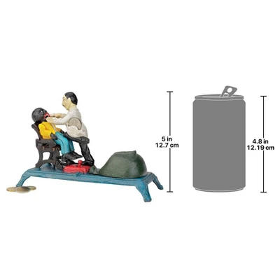 Design Toscano The Dentist Chair: Pulling Teeth Collectors' Die-Cast Iron Mechanical Coin Bank 2 Design Toscano The Dentist Chair: Pulling Teeth Collectors' Die-Cast Iron Mechanical Coin Bank - Image 2