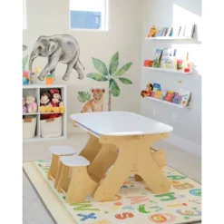 KidKraft Arches Expandable Table With Bench Set -Children Household Series GUEST 9791a5dc 4df9 4083 8fbb 74d35b3a7b67