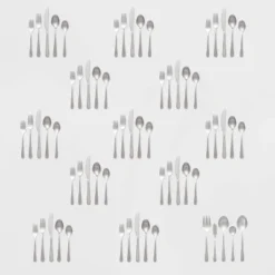 65pc Harrington Flatware Set Silver - Threshold™ -Children Household Series GUEST 97c8579f 20f1 4e7e 9162 c0e3ee2610e0
