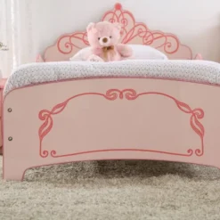 Twin Nemma Princess Crown Twin Bed Pink - Homes: Inside + Out -Children Household Series GUEST 98bc7b2e 9ab8 4f94 88ff 93db79166b2a