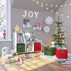 2pk Kids' 10" Floating Wall Mount Bookshelf Set White - RiverRidge Home -Children Household Series GUEST 9a5e76cb adf2 4ef3 8ca2 09ade6d6893d