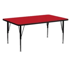 Flash Furniture 24''W X 60''L Rectangular HP Laminate Activity Table - Height Adjustable Short Legs 7 Flash Furniture 24''W X 60''L Rectangular HP Laminate Activity Table - Height Adjustable Short Legs -Children Household Series GUEST 9a603693 23d7 4d4d 8a7c 9d9fc627908e