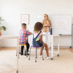 ECR4Kids Daisy Stackable Stool Set, Flexible Seating, 17in Seat Height, 8-Piece -Children Household Series GUEST 9adfcdf8 3175 48a8 ab0b 8d674e3586b8