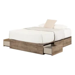 Queen Fusion 6 Drawer Platform Bed - South Shore -Children Household Series GUEST 9afb7b87 c0ab 4ee9 a877 281da650853e