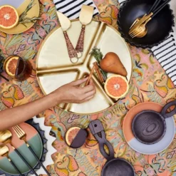 5pc Stainless Steel Silverware Set Black/Gold - Opalhouse™ Designed With Jungalow™ -Children Household Series GUEST 9c600b8c 28d5 45e2 a4c3 ad1088a92ce8