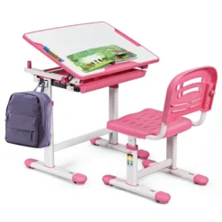 Costway Height Adjustable Children's Desk Chair Set Multifunctional Study Drawing -Children Household Series GUEST 9d836e2f 3d0a 4251 bdad 703bcc41c114