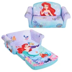 Marshmallow Furniture Disney's 2 In 1 Flip Open Compressed Foam Sofa And Sleeper Bed With Washable Cover -Children Household Series GUEST 9f6551e9 4f94 46c3 a612 0541773adee2