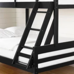 Induzy Solid Wood Bunk Beds Matte Black - South Shore -Children Household Series GUEST 9fdf8a83 e8d3 4703 91d5 f38ddcbb7bc4