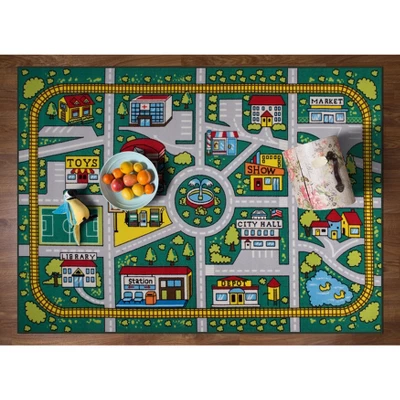 World Rug Gallery Kids Educational Learning City Life Road Non Slip Area Rug 5 World Rug Gallery Kids Educational Learning City Life Road Non Slip Area Rug - Image 5