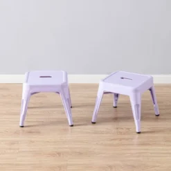 Harper & Hudson Set Of 2 Kids' Metal Stools - ACEssentials -Children Household Series GUEST a025d4b8 ac14 4fa8 b46e 2e587f03329a