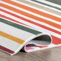 NuLOOM Effie Stripes Kids Machine Washable Area Rug -Children Household Series GUEST a041f7eb 3245 4b2d 892a 680c1e8d88ef