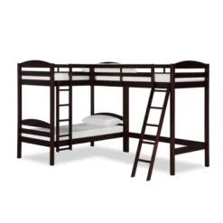 Twin Veronica Triple Wood Bunk Bed - Room & Joy -Children Household Series GUEST a09edf02 5432 4f56 a76b 93d71048c592