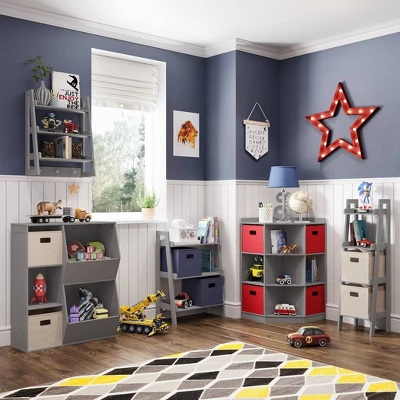 3pc Kids' Floor Cabinet With 2 Bins Set - RiverRidge Home 2 3pc Kids' Floor Cabinet With 2 Bins Set - RiverRidge Home - Image 2