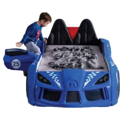 Twin Tarryton Car Bed With LED Lights And Sound - MiBasics -Children Household Series GUEST a34e0e0b 072a 4fd1 852c 57c5971be7b8