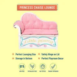 Princess Chaise Lounge With Storage - WildKin -Children Household Series GUEST a39f7f9c 2745 4536 9aea 6a89abd7f9d8