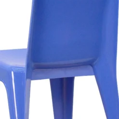 Flash Furniture 2 Pack Blue Plastic Stackable School Chair With Carrying Handle And 11" Seat Height -Children Household Series GUEST a4413144 f74f 47c0 aba7 1cfced966751