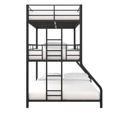 Twin/Twin/Full Zeke Triple Metal Bunk Bed - Room & Joy 7 Twin/Twin/Full Zeke Triple Metal Bunk Bed - Room & Joy - Image 7