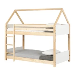 Sweedi House Bunk Beds White/Natural - South Shore -Children Household Series GUEST a556f193 99eb 4050 b953 125cd858b166