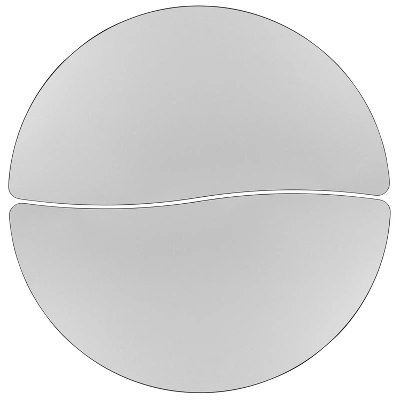 Emma And Oliver 2 Piece 47.5" Circle Wave Collaborative Grey Adjustable Activity Table Set 6 Emma And Oliver 2 Piece 47.5" Circle Wave Collaborative Grey Adjustable Activity Table Set - Image 6