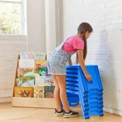 ECR4Kids Linking Stools, Children's Stackable Seat, Portable Floor Table, 4-Piece -Children Household Series GUEST a61e600e a5e5 4376 b4b1 2855e65b82f4