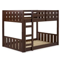 Twin Over Twin Wood Detachable Slat Bunk Bed - Saracina Home -Children Household Series GUEST a6488394 9b46 4f14 82bf 4066e2a2077e