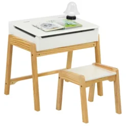 Costway Kids Table & Chair Set Wooden Activity Art Study Desk W/Storage Space 21 Costway Kids Table & Chair Set Wooden Activity Art Study Desk W/Storage Space -Children Household Series GUEST a742e593 843e 433b 9f6f f19d853f907d