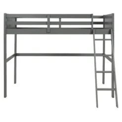 Twin Over Full Loft Bed With Cabinet - ModernLuxe -Children Household Series GUEST a8797796 19b2 4977 884f dc22cd3189c2